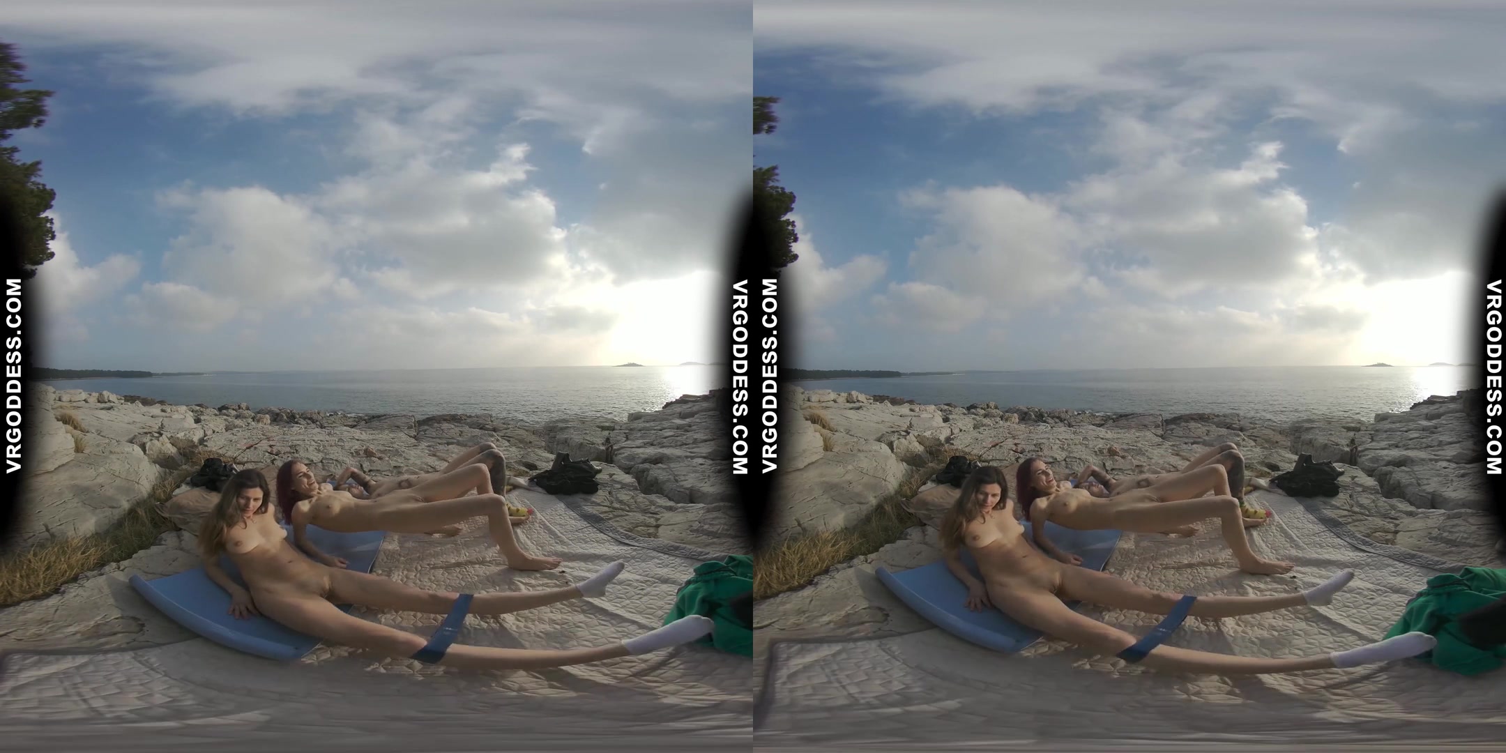 Cheri Josie Poppy Winter Beach Vacation Nude Yoga Outdoors