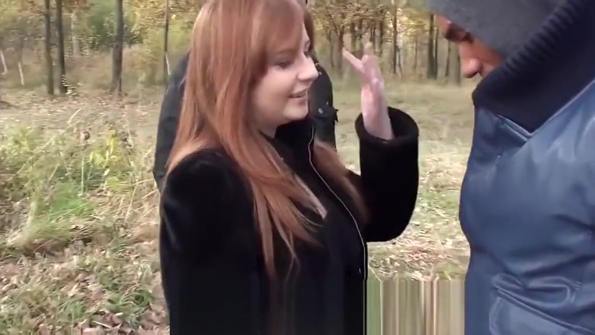 redhead with huge tits sucking dick