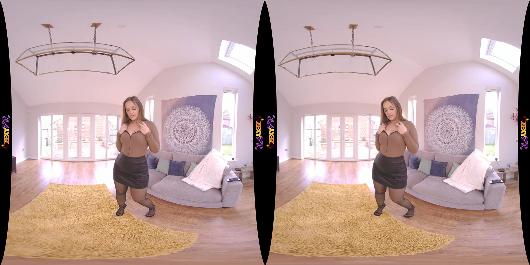 Big Treat - Stripping Busty Babe in HD VR - SexLikeReal