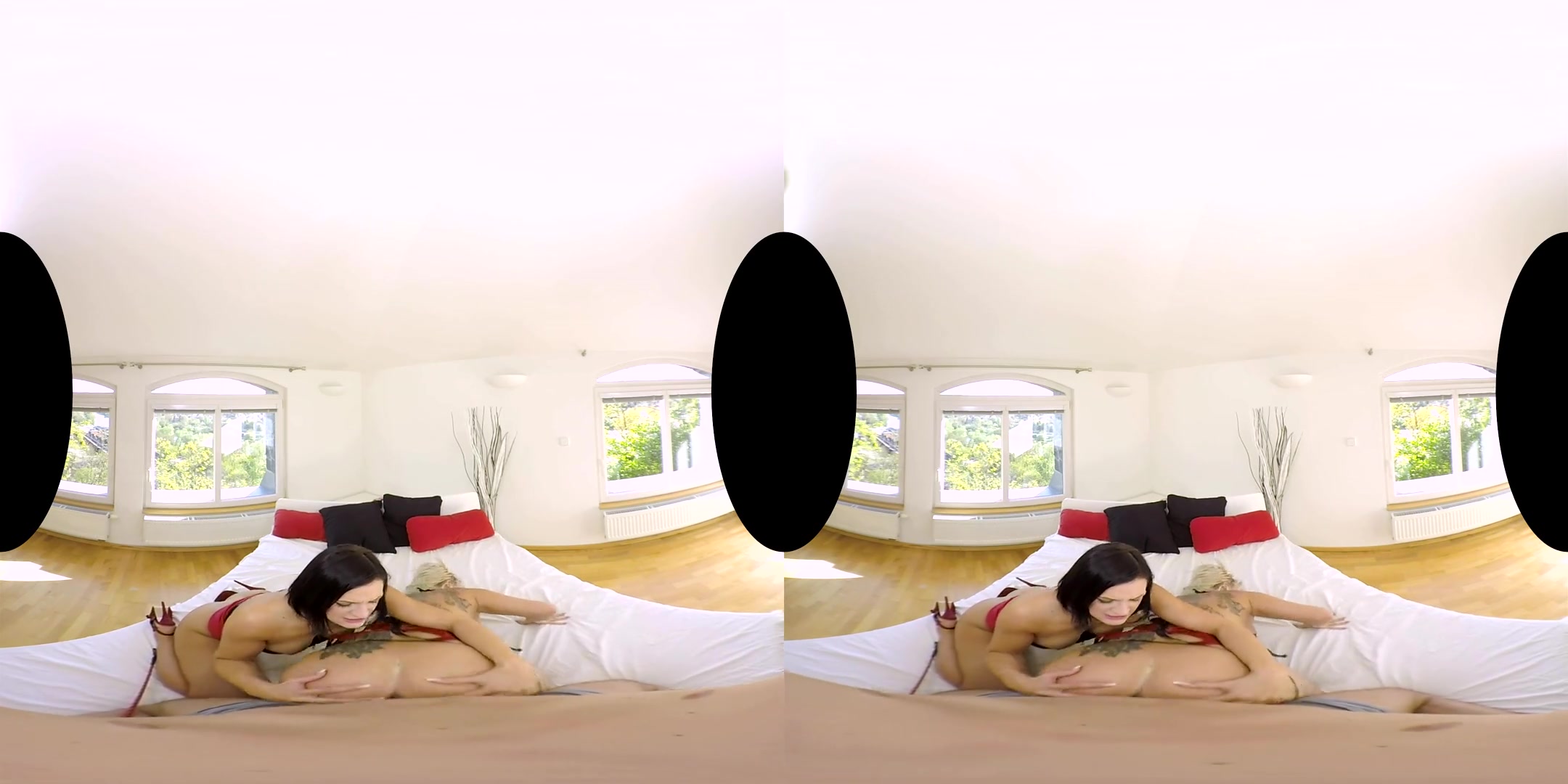 Jarushka Ross & Black Sophie in Latex Babes - POV - RealityLovers