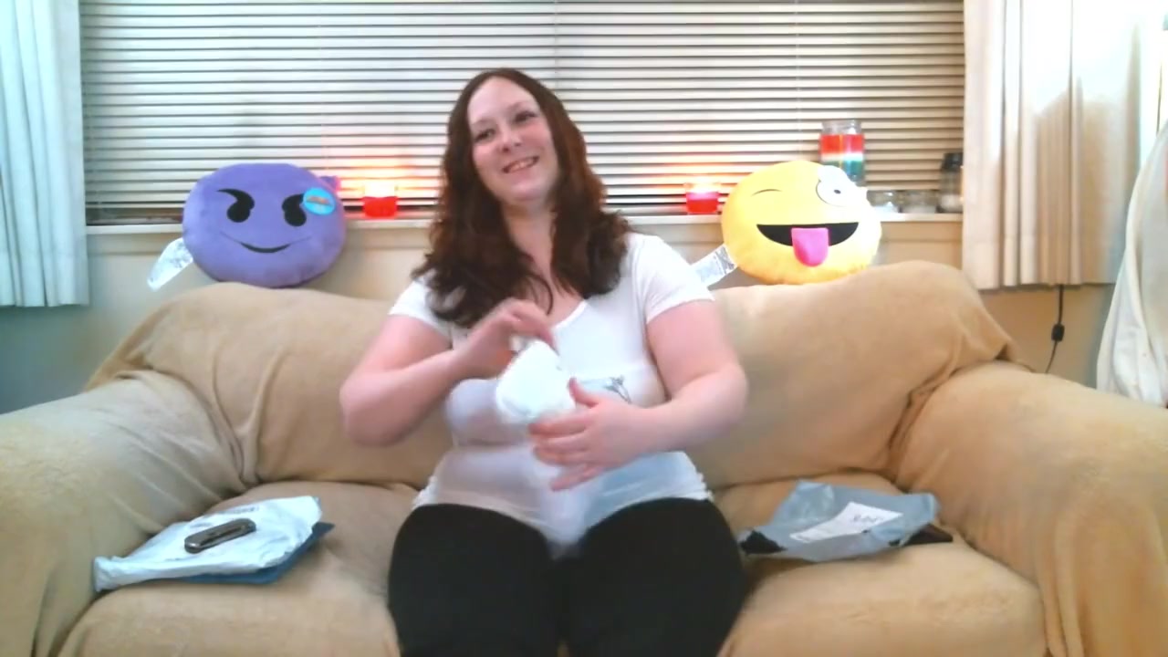 thick redhead tries on some clothes and shows off her ass and tight pussy