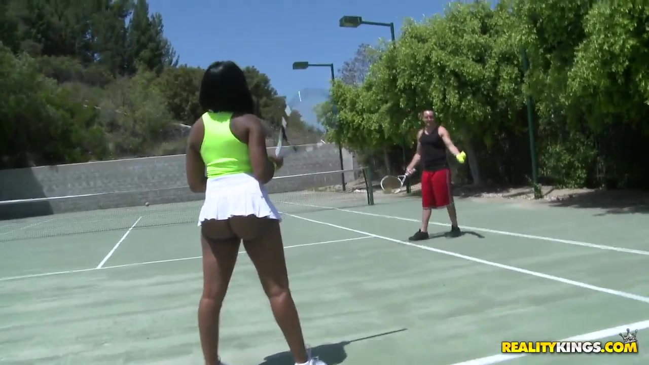 Hot black babe with ass plug gets drilled and creampied