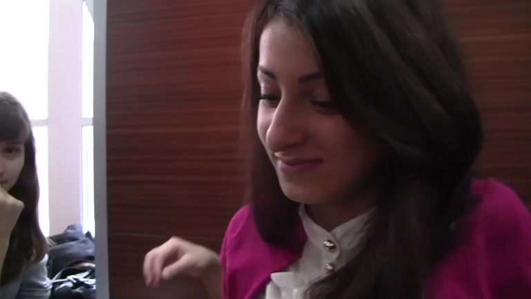 Brunette goes for pickup fuck scene 2