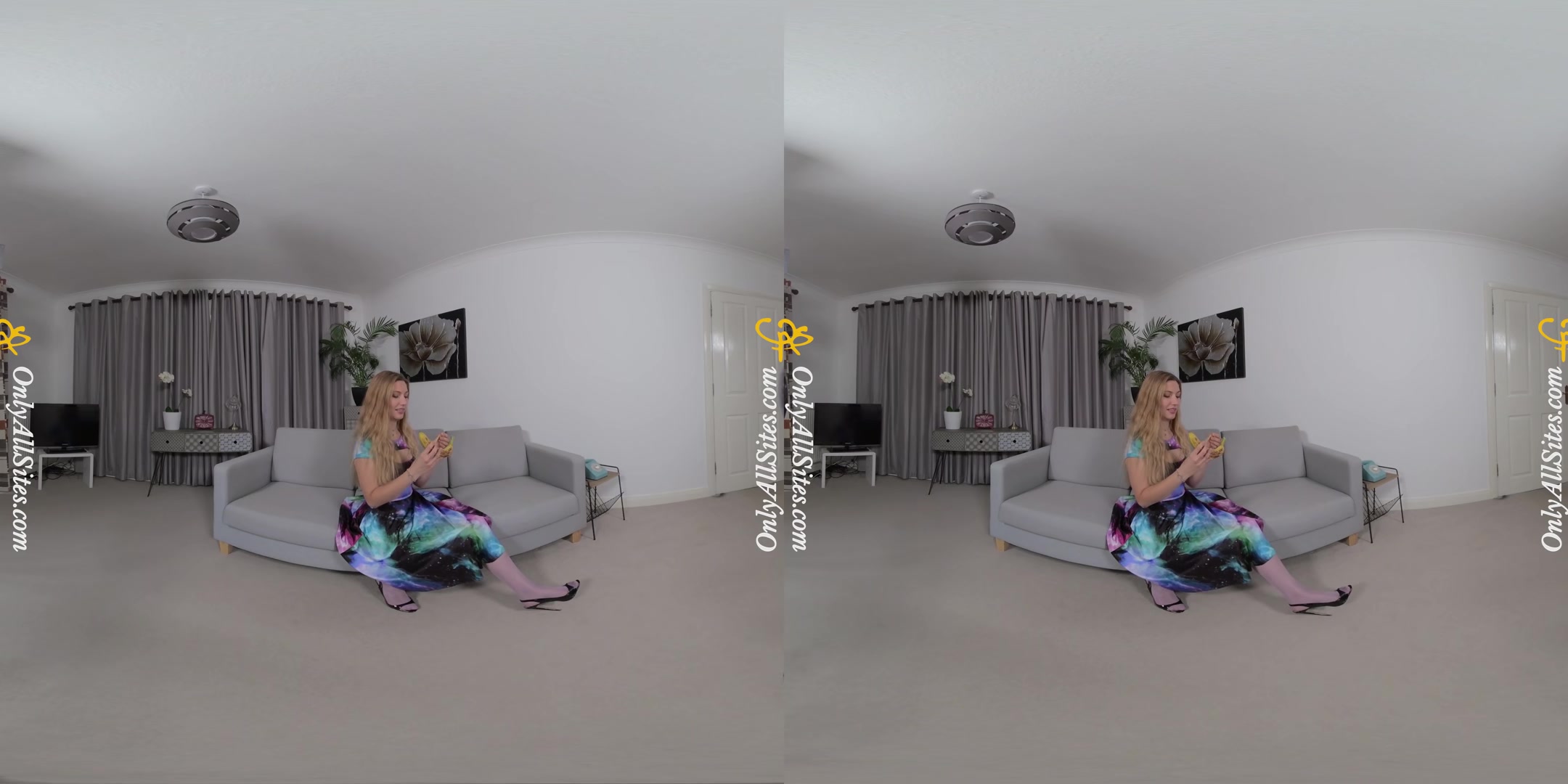 Blonde British Babe Gets Naked - OnlyTease