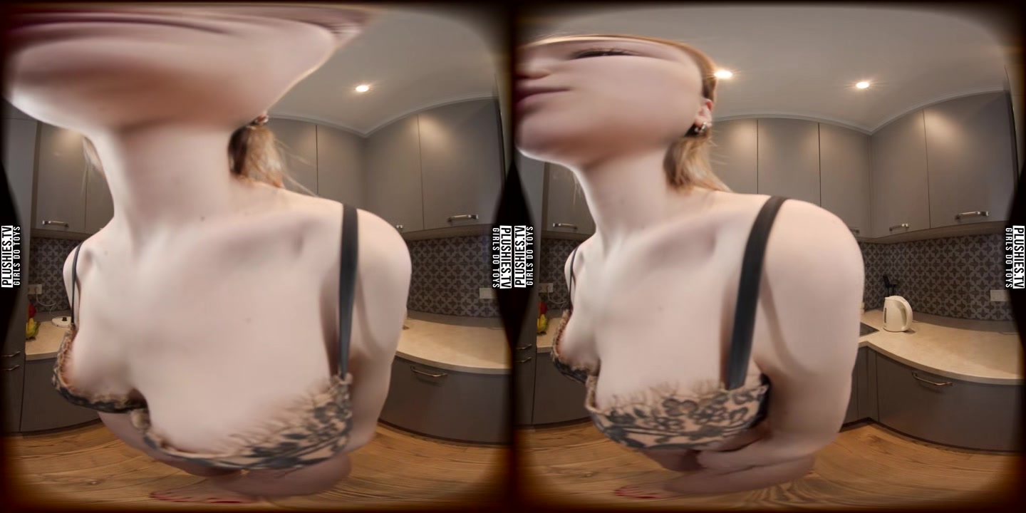 Celestine Fooling Around In Kitchen - PlushiesVR