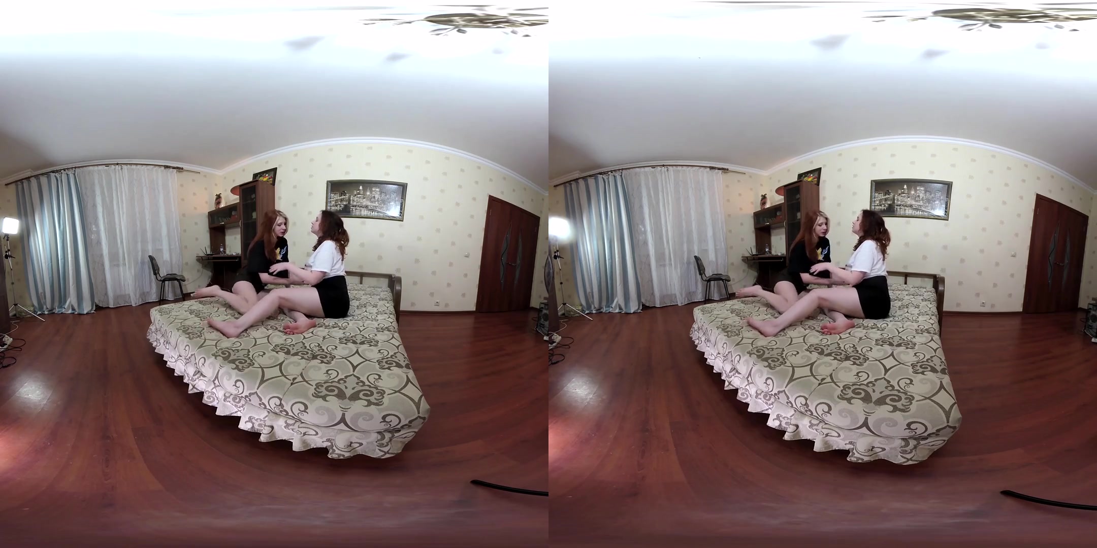 students 18+ LesboGames with Melinda and Zhenya - Lesbian Pussy Licking Toying