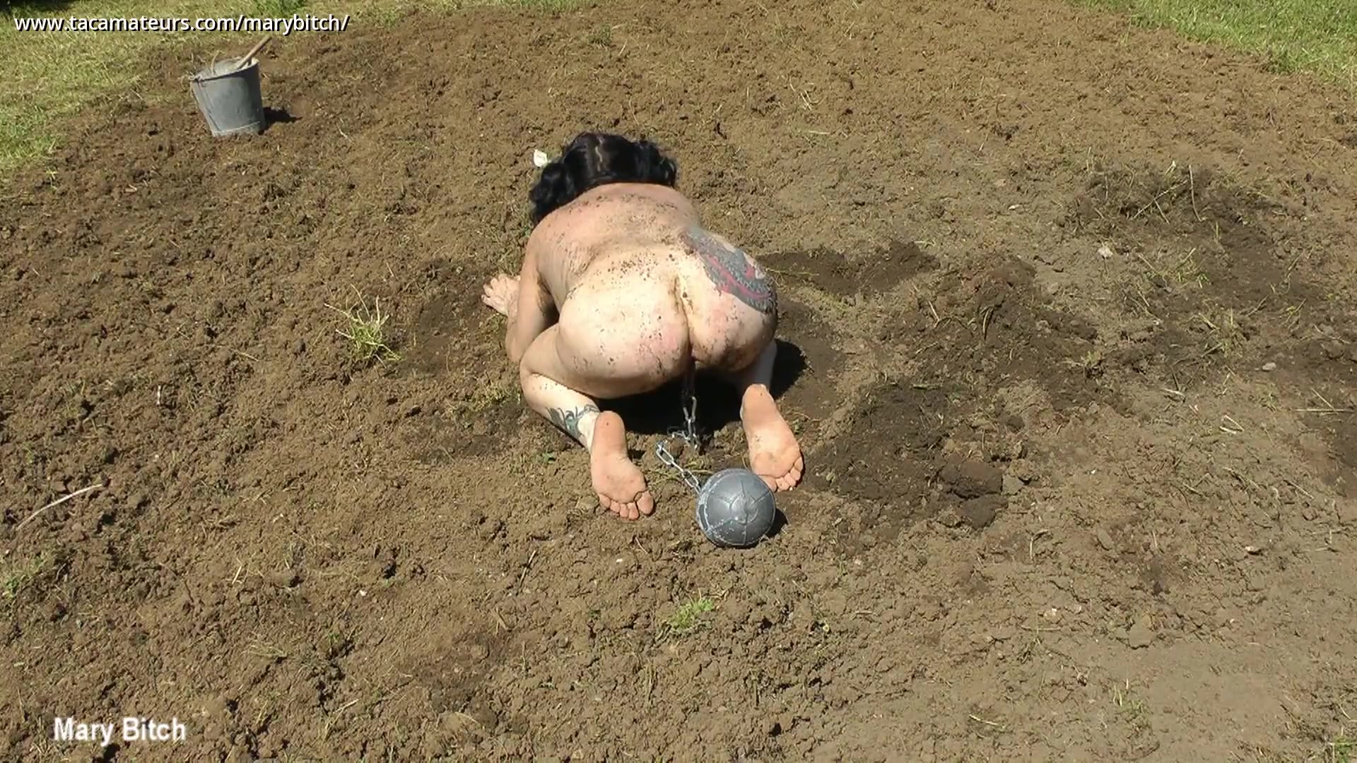 Gardening For Naked Slave Slut Pt3