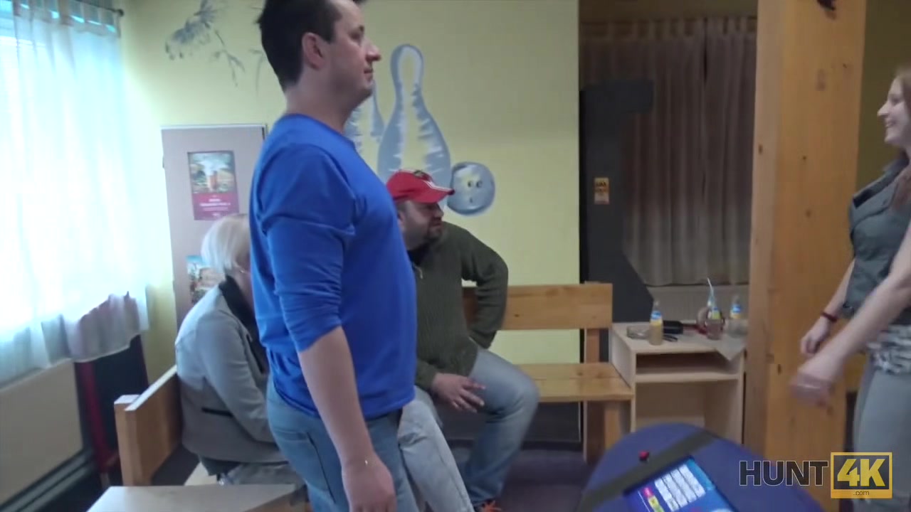 HUNT4K. Hunter is looking for awesome sex for money in bowling place