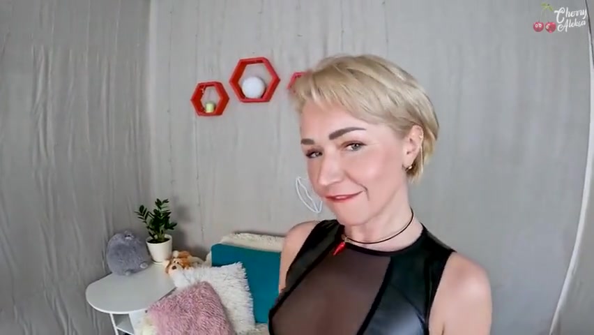 Blonde In A Tight Dress Gets Fucked In With Cherry Aleksa
