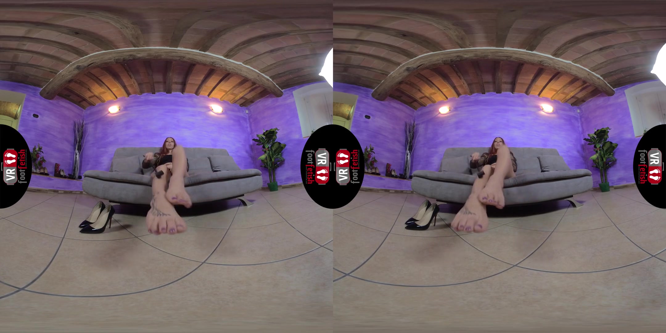 Mistress Elettra Flaunts Her Sexy Body And Takes Off Her Stockings - Leg Fetish 3D Porn