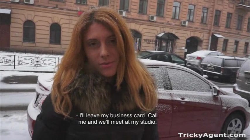 Renata in Perky redhead fucking casting