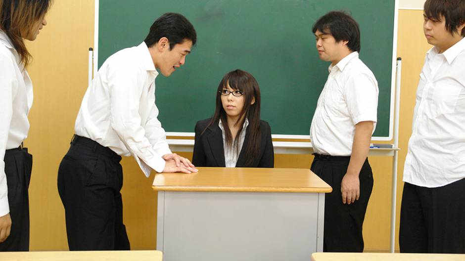 Maho Sawai in sexy teacher Maho Sawai gets mistreated by her horny students 18+ - AviDolz
