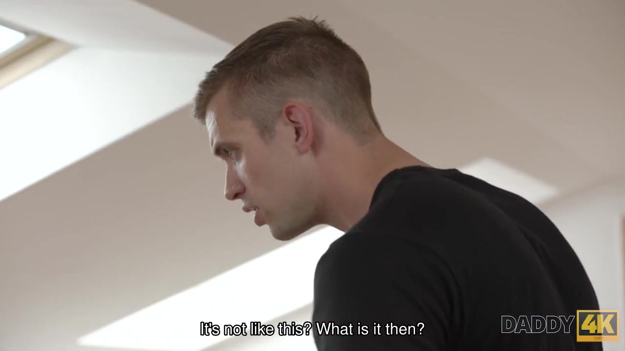 DADDY4K. Boy fixes Step dads computer while he is fucking his girlfriend