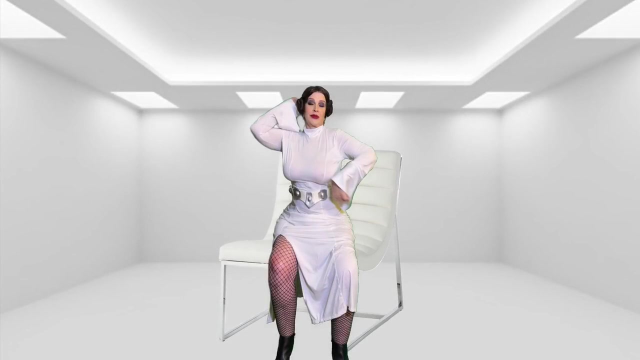 Granny Princess Leias Midi-chlorian Driven Masturbation, Cocksucking, Fucking & Creampie