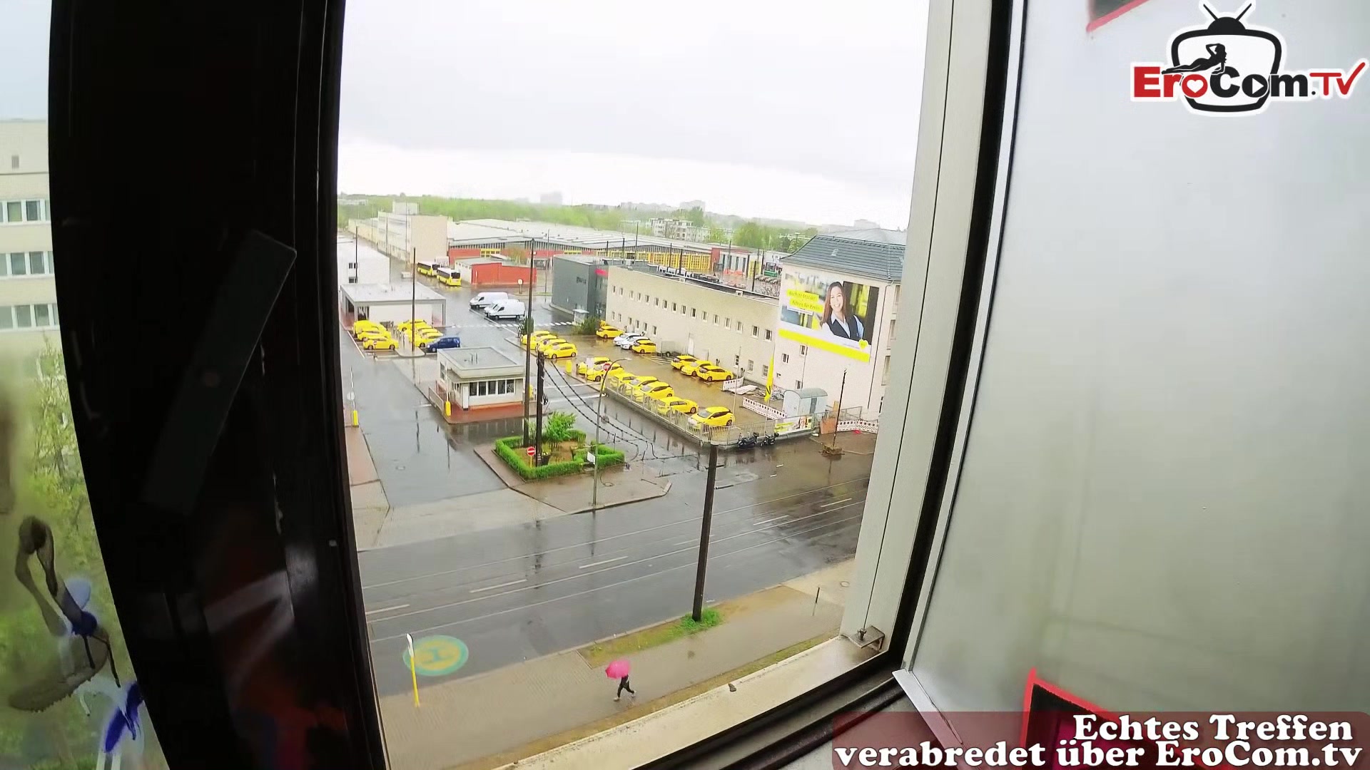 german real prostitute short hair milf at public pick up pov date with