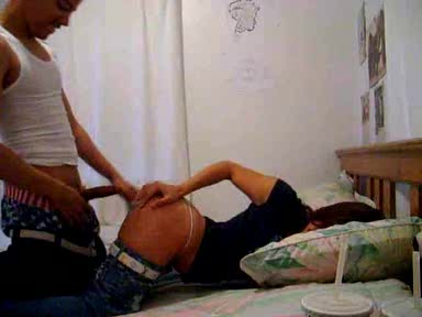 Hot Latina in tight jeans gets owned from behind