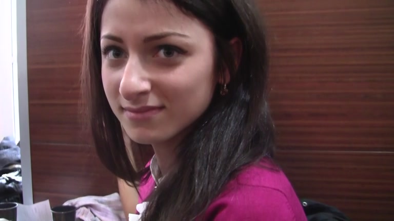 Brunette goes for pickup fuck scene 2