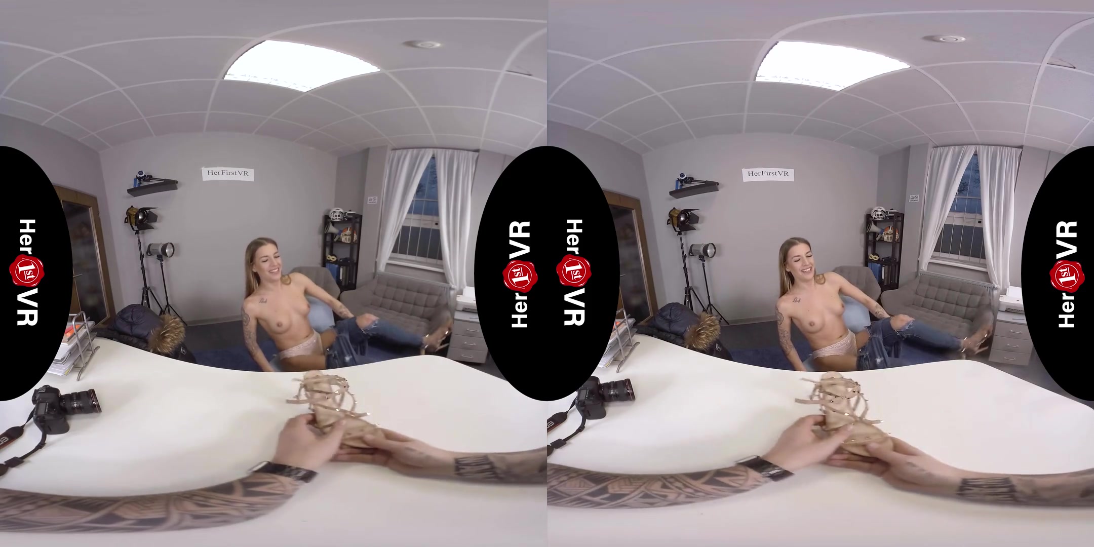 Silvia Dellai - VR Casting; Cute Shy Blonde Babe Amateur VR