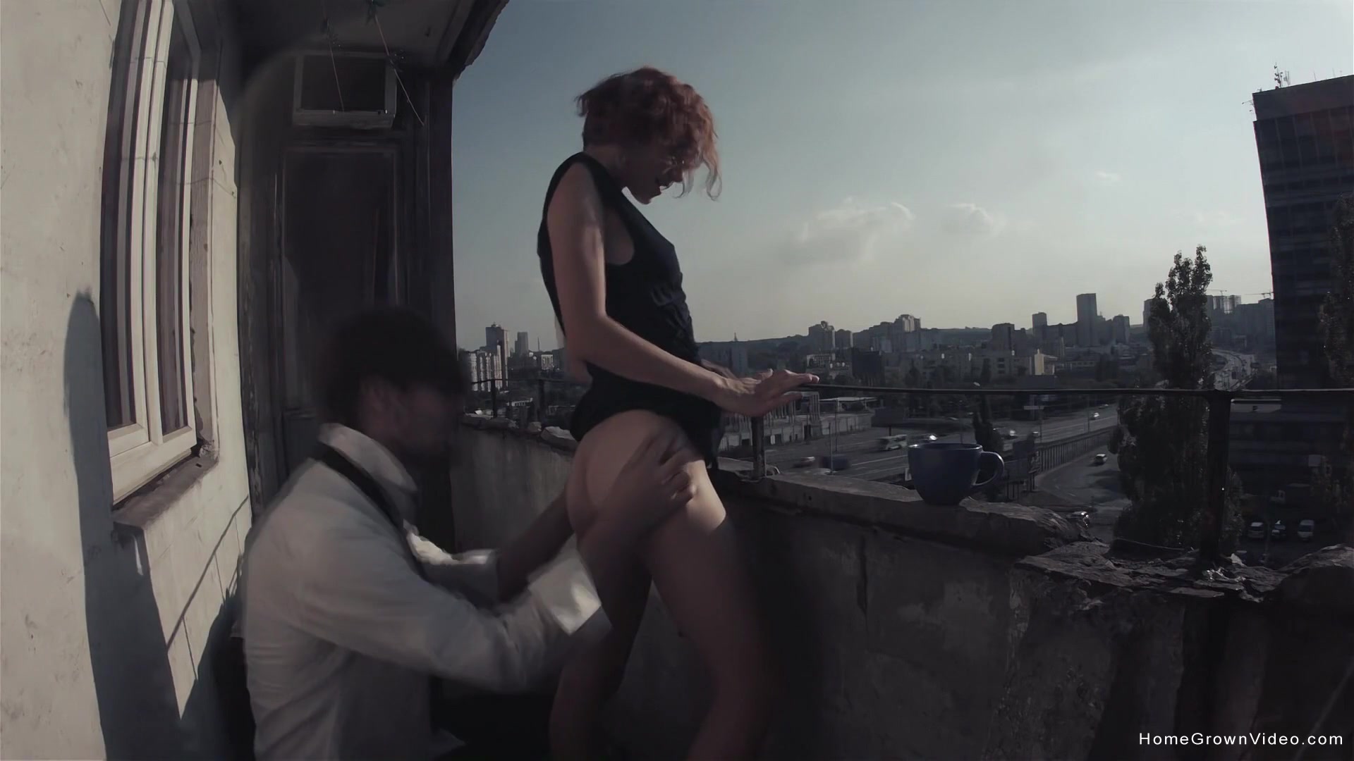 Eva Fucked Out On The Balcony - Eva Fucked Out On The Balcony