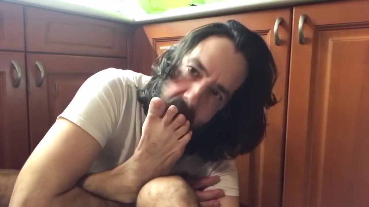 Self Foot Worship Removing Stinky Socks