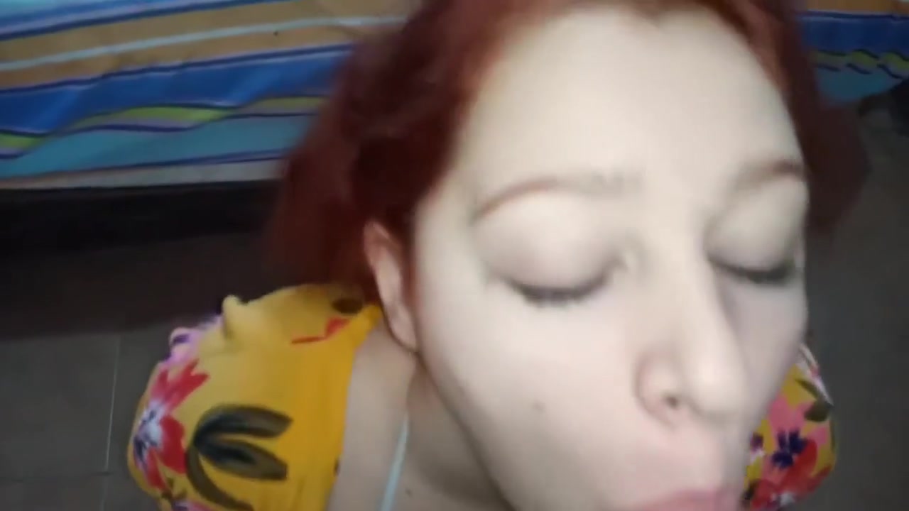Redhead Blowjob Facial