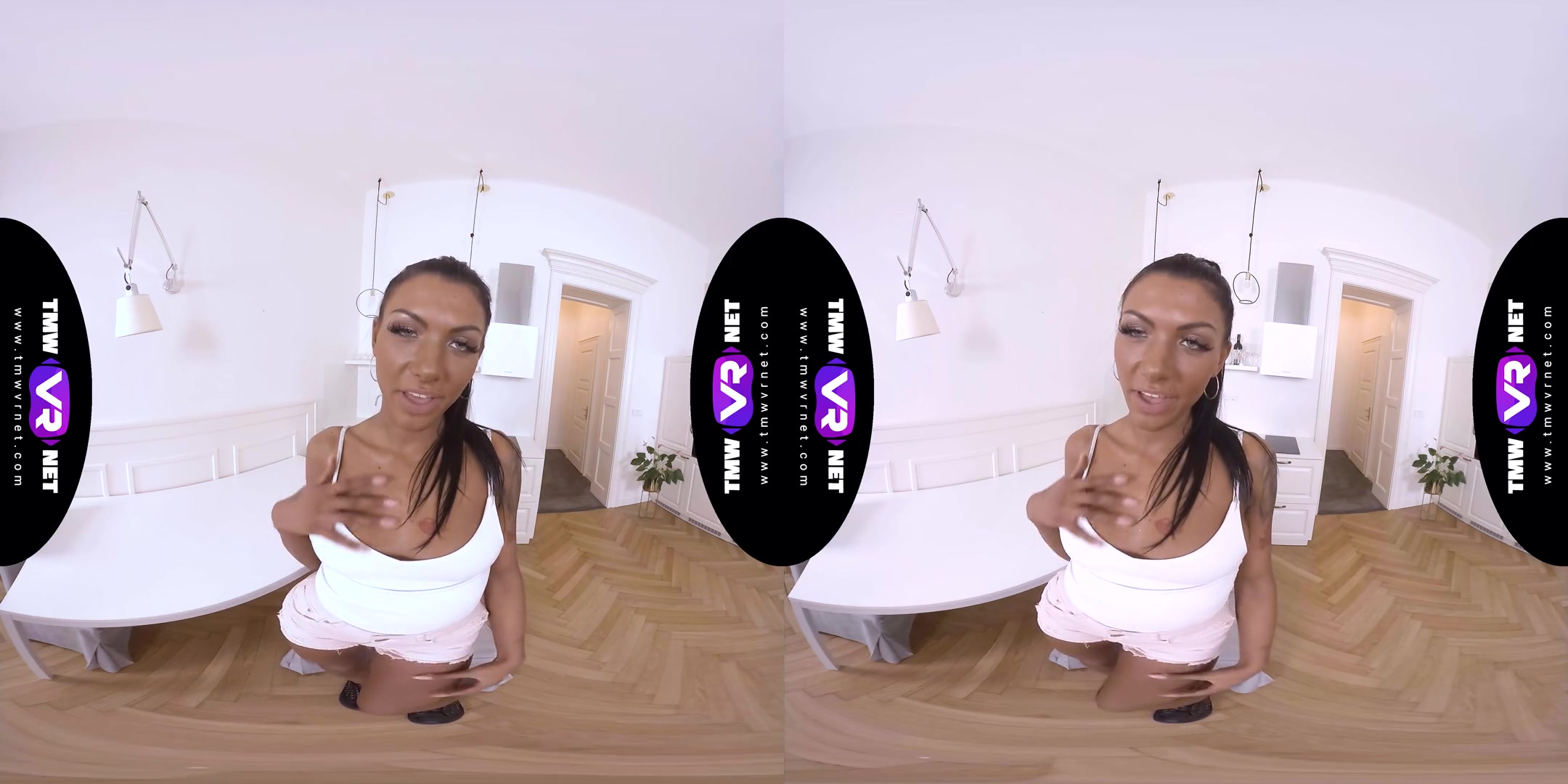 Masturbate Like You're All Alone - Super Tanned Slut Solo Masturbation VR Video