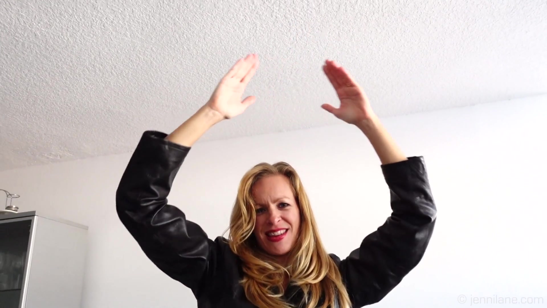 Jennilane Knows About Your Leather Fetish - Sex Movies Featuring Jennilane
