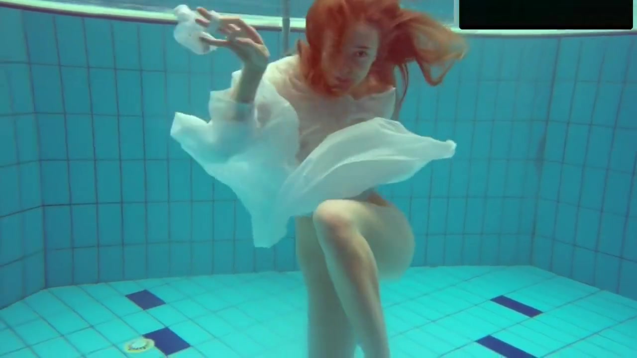 Redhead Diana Hot And Horny In A White Dress