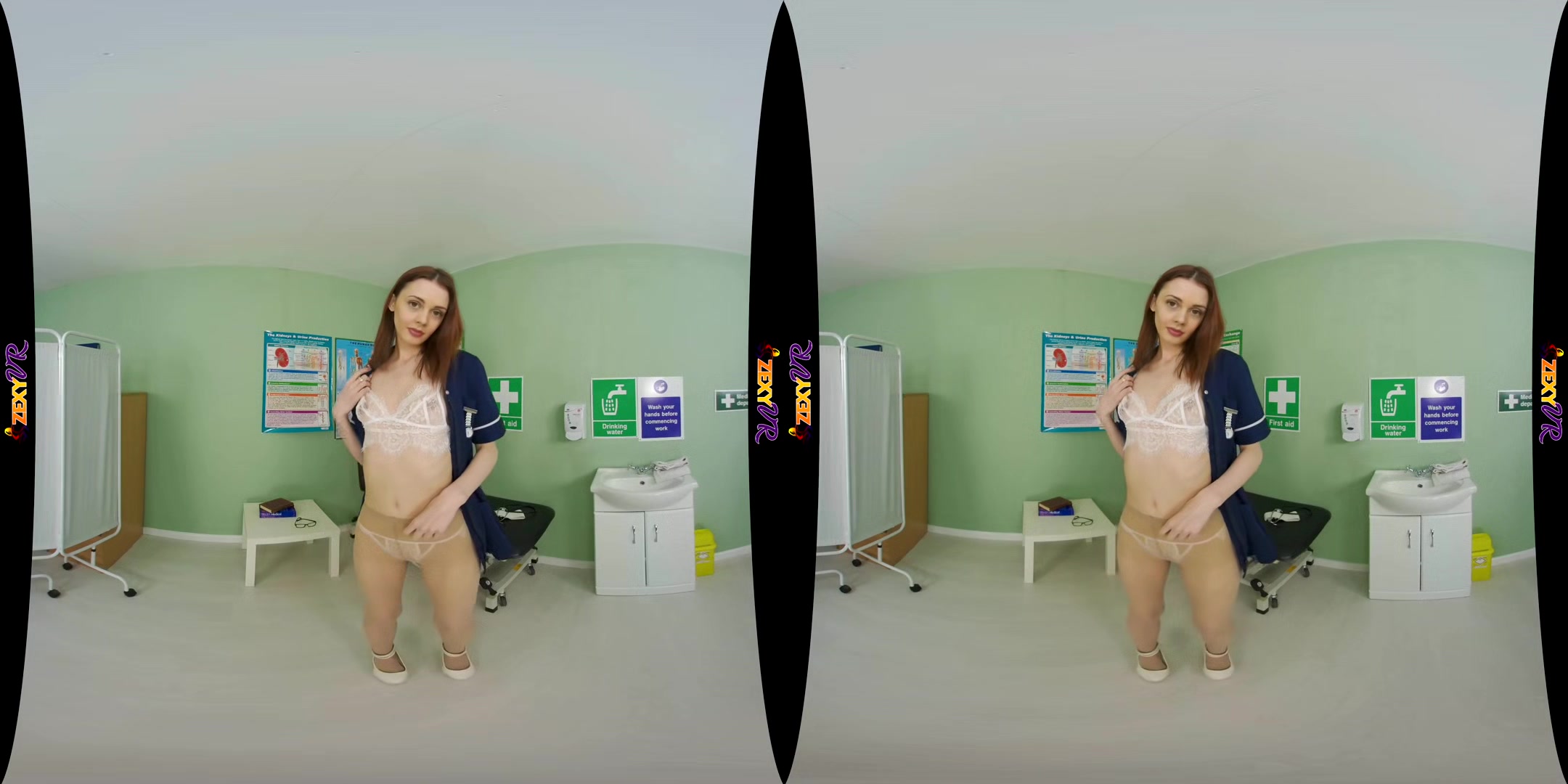 Back To Health - Hot Redhead Solo Vr Striptease