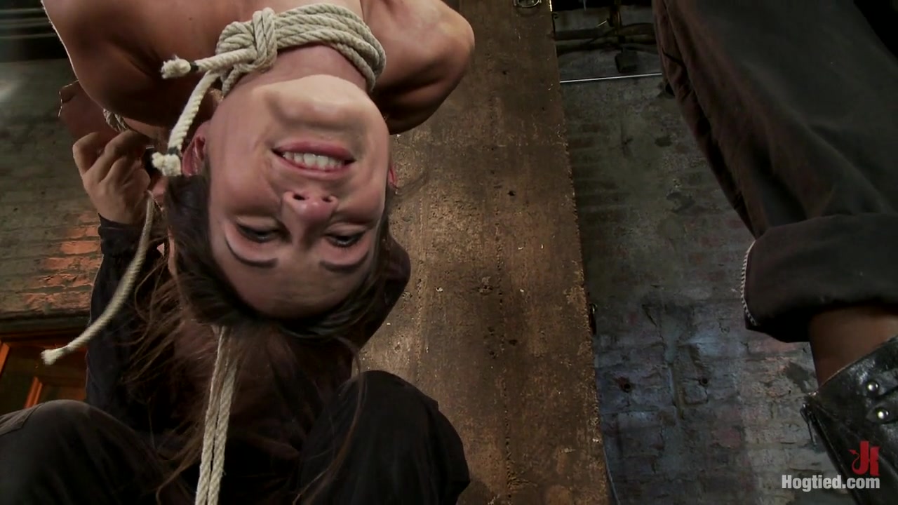 Tiny Flexible Brunette Suffers A Category 5 Suspension While Being Made To Cum Over And Over - HogTied