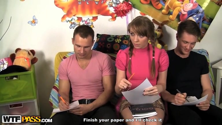 Hardcore anal sex session for a lazy student 18+ girl