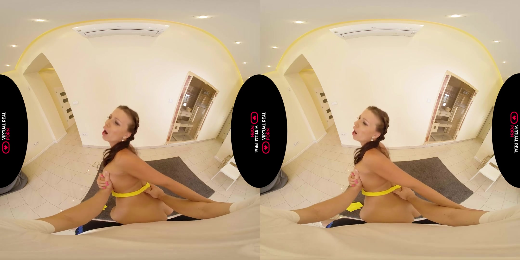 Jumping Rope - teen 18+ Virtual Girlfriend Stretching and Fucking
