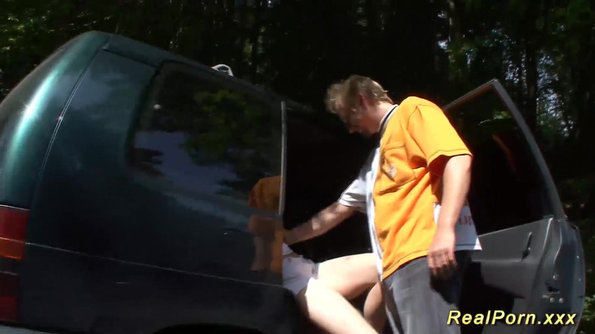 german teen 18+ picked up for car sex