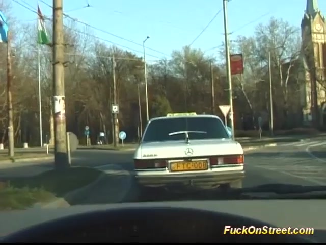 busty teen 18+ fucked on backseat