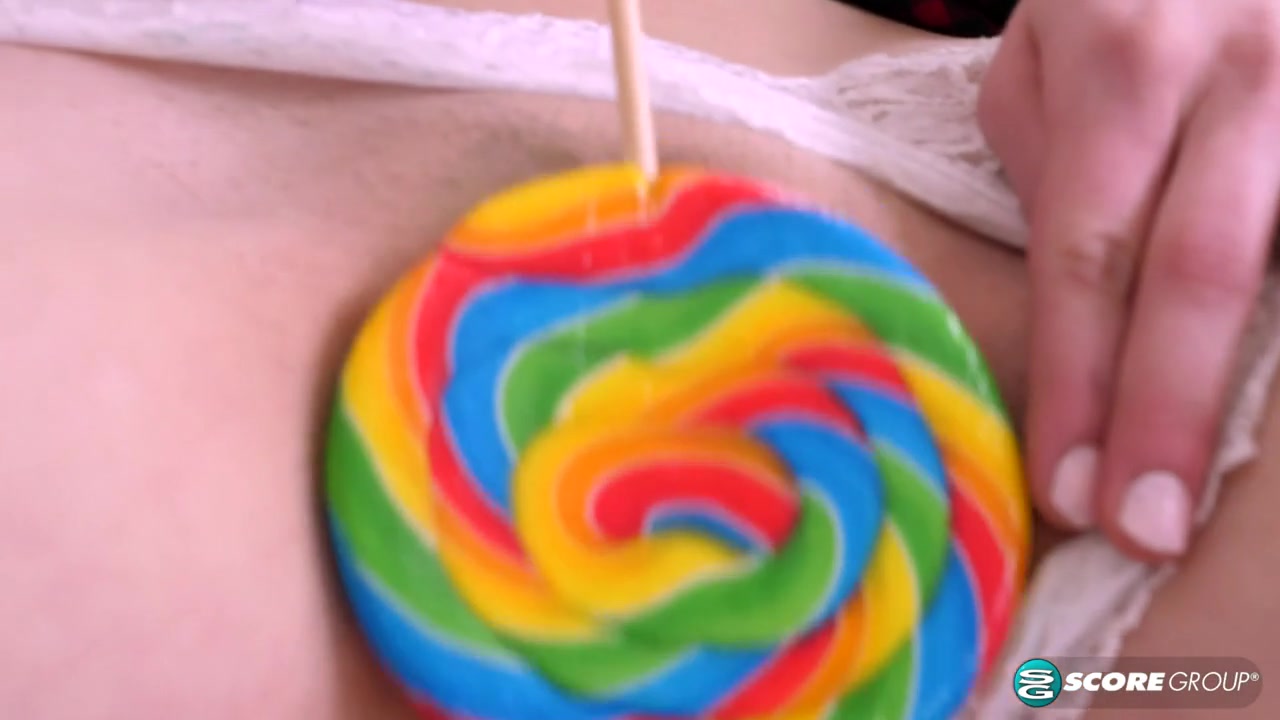 Tight Teen Ali Novak Rubs a Lollipop All Over Her Sweet Pussy - Ali Novak - 18eighteen