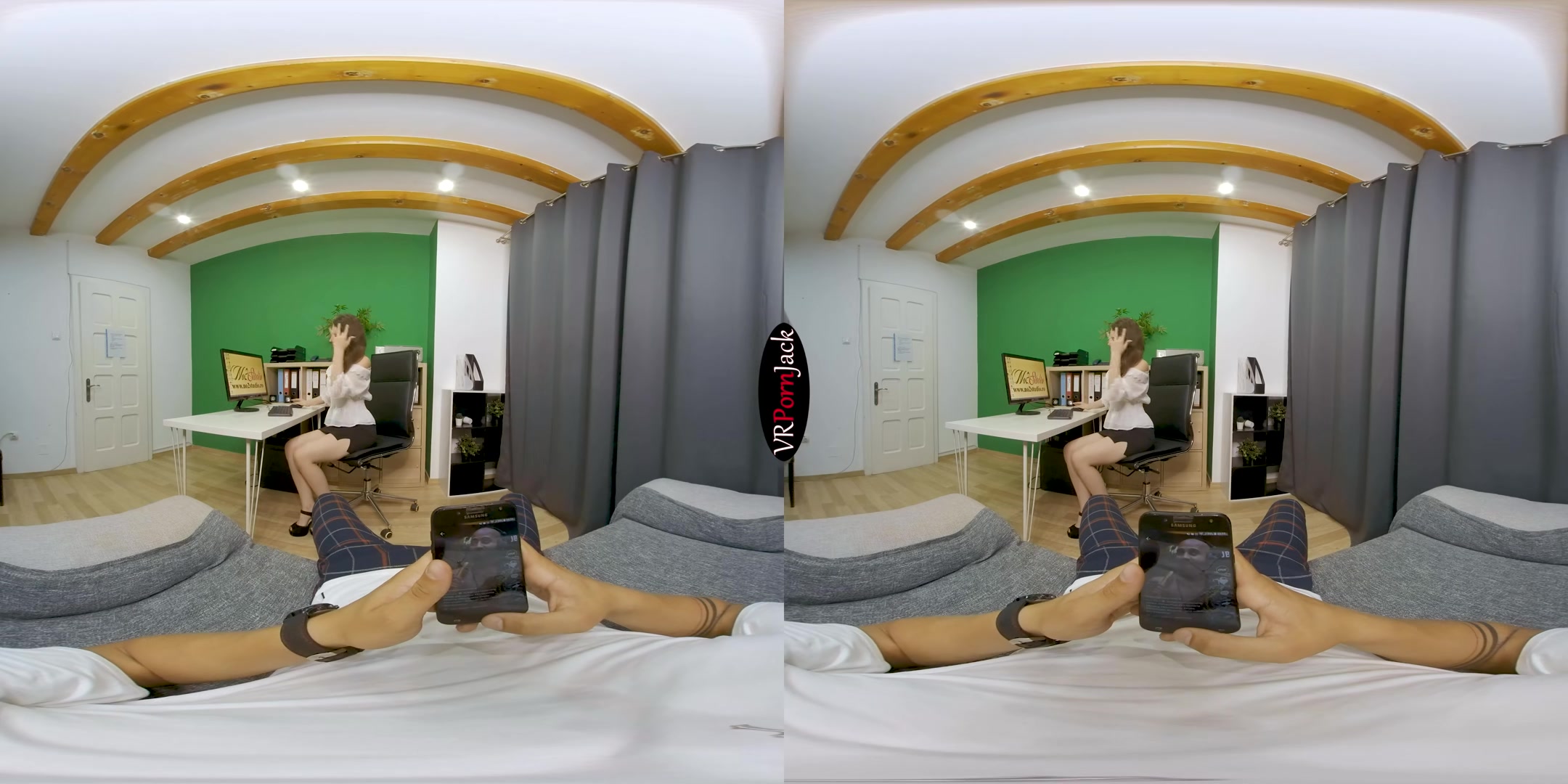 At the Office - Visit from my BF - VRpornjack