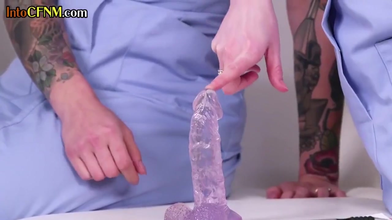 Inked Cfnm Nurses Wanking And Sucking In Hospital Threesome