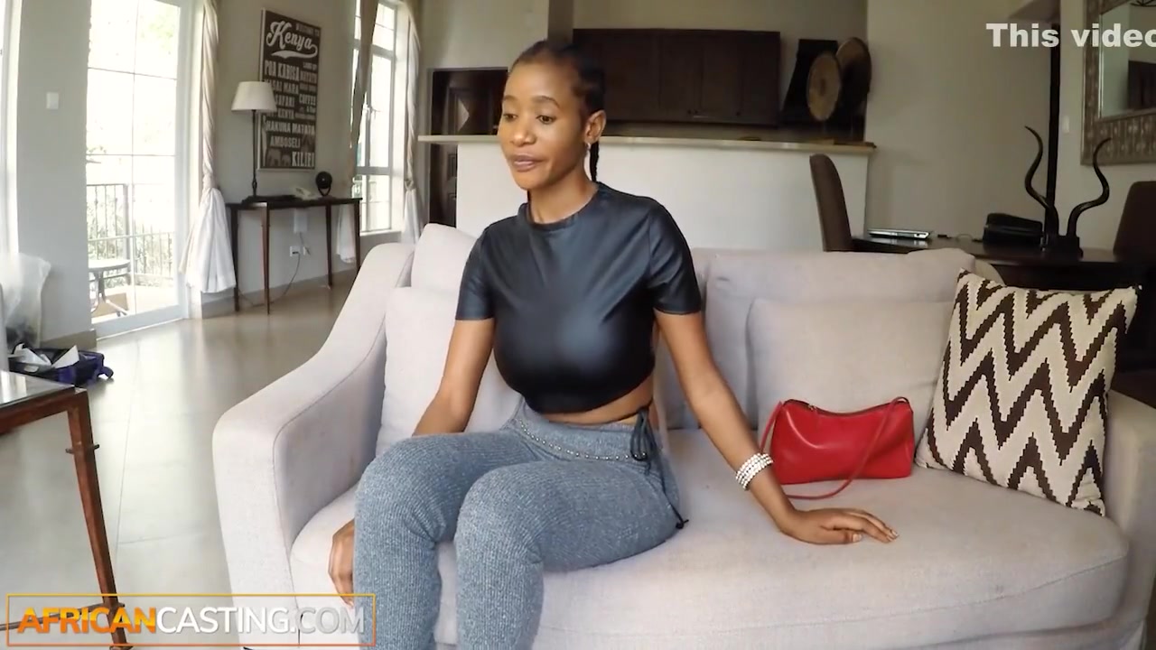 Big Boobs Ebony Model Seducing White Producer Gets Banged In The Pussy