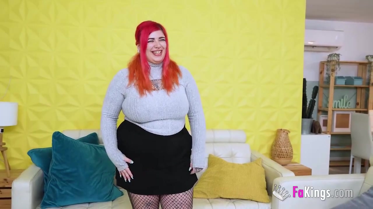 Amazing Bbw Redhead Leia Saez Is Desperate For Don Jorges Old Cock!