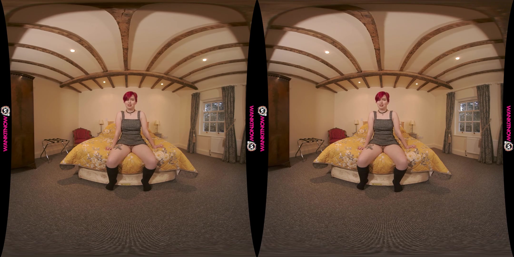 Play With Me - Redhead Amateur Solo VR Striptease