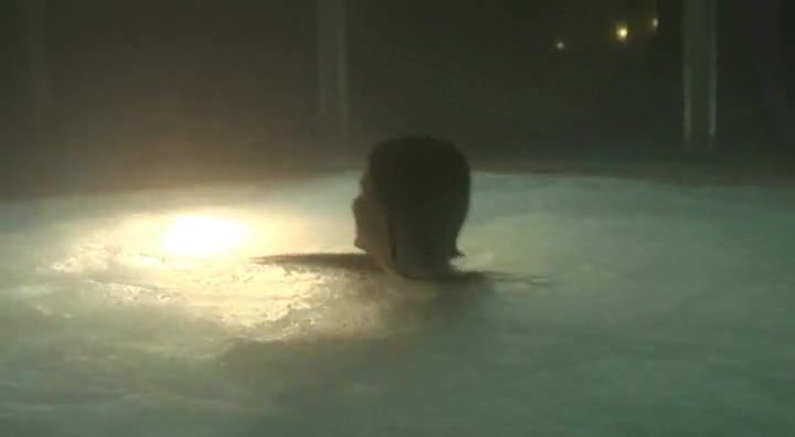 Orgasm in a swimming pool