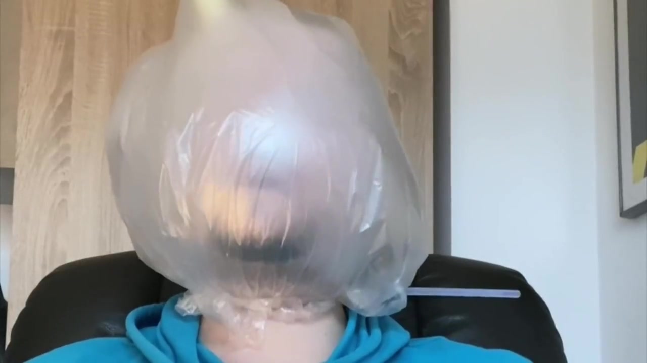 Bhdl - Latexglove Breathplay - Christmas Eve Trashbag Training - 208 Seconds