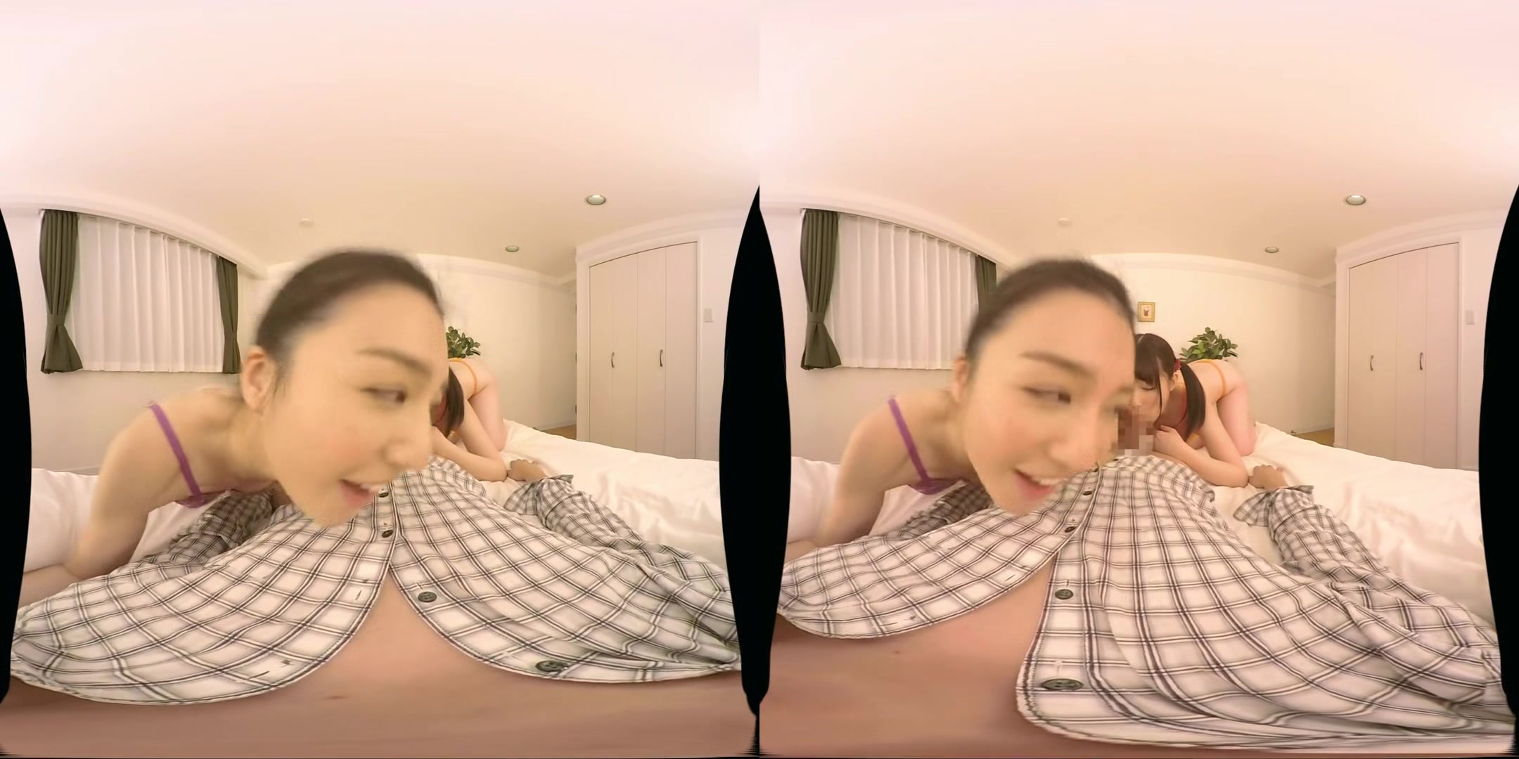 Beautiful Stepsister from Southern Japan Fight Over your Dick!; Cute Japanese Teens Threesome MFF POV VR