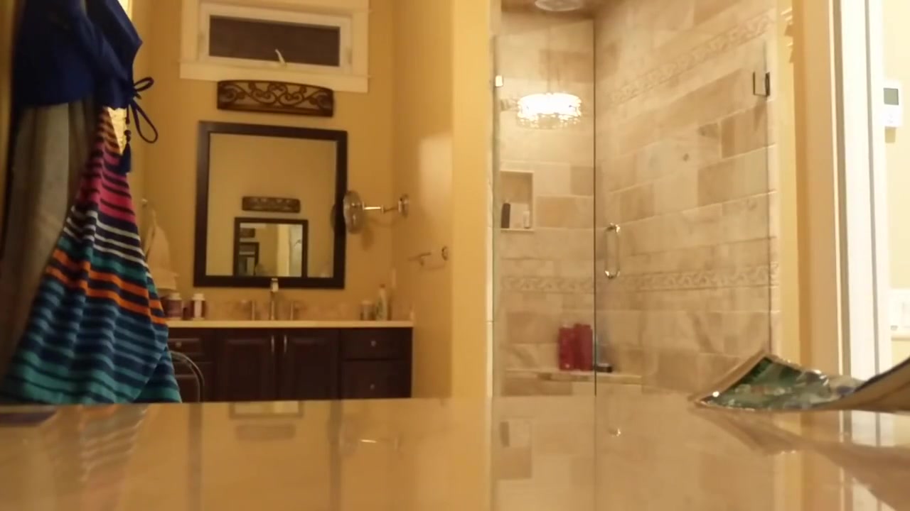 SPIED my stepsister taking a bath (bad camera angle) maybe next time!!