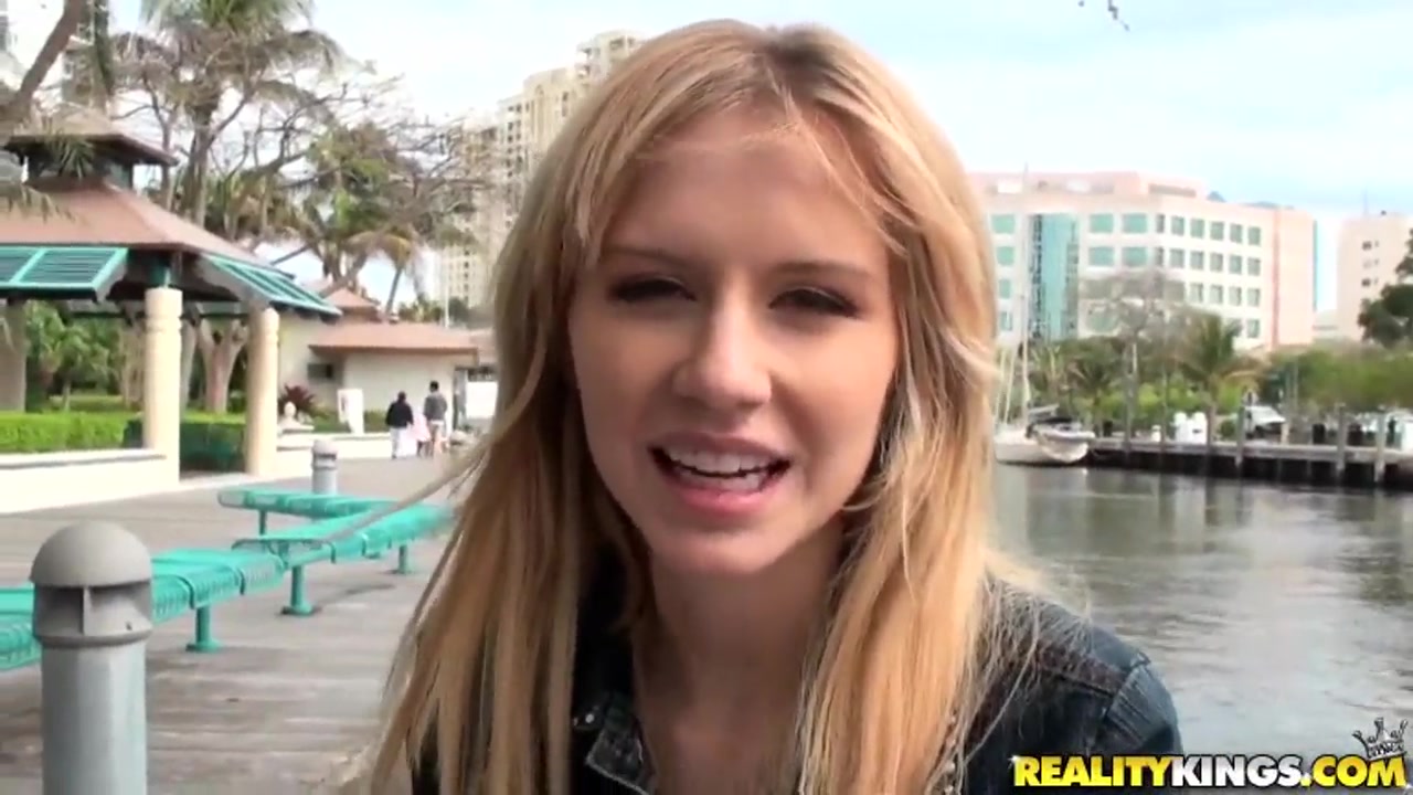 Josh records golden haired Kelly Klass while stripping