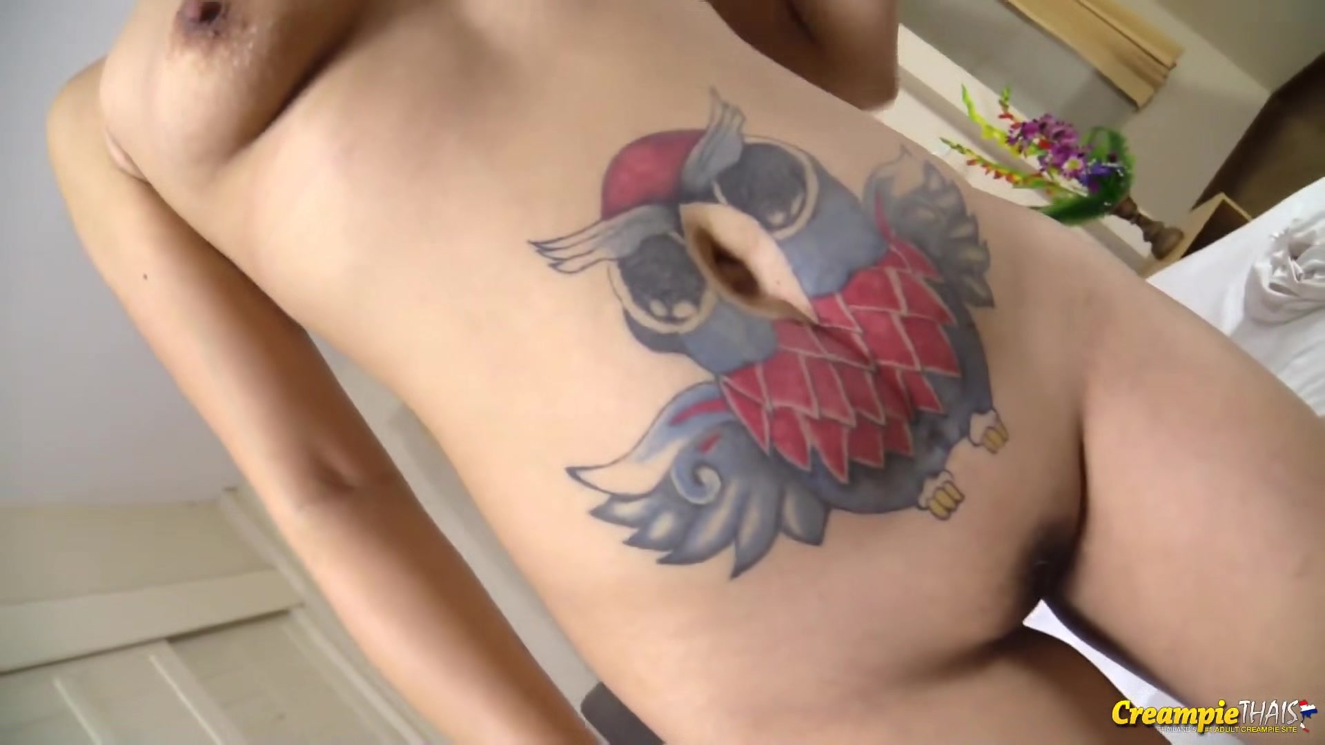 Top tier Thai hooker eats my ass and gets creampied