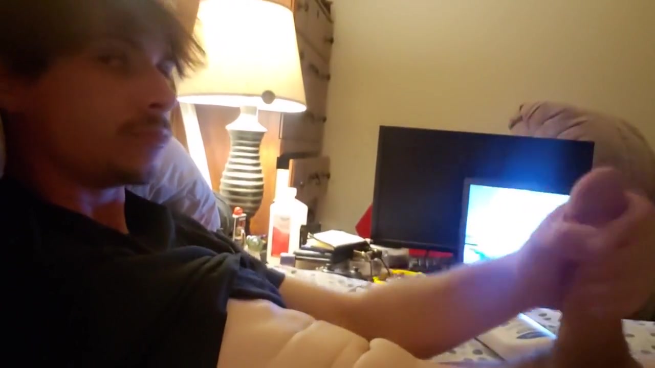 Shy Boy Loses Viberator Up His Has While Playing With His Big Cock