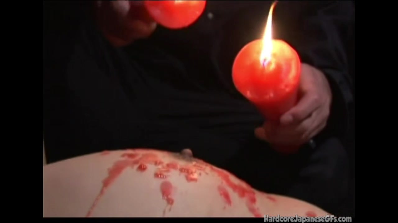 Japanese babe get tortured wit candle wax