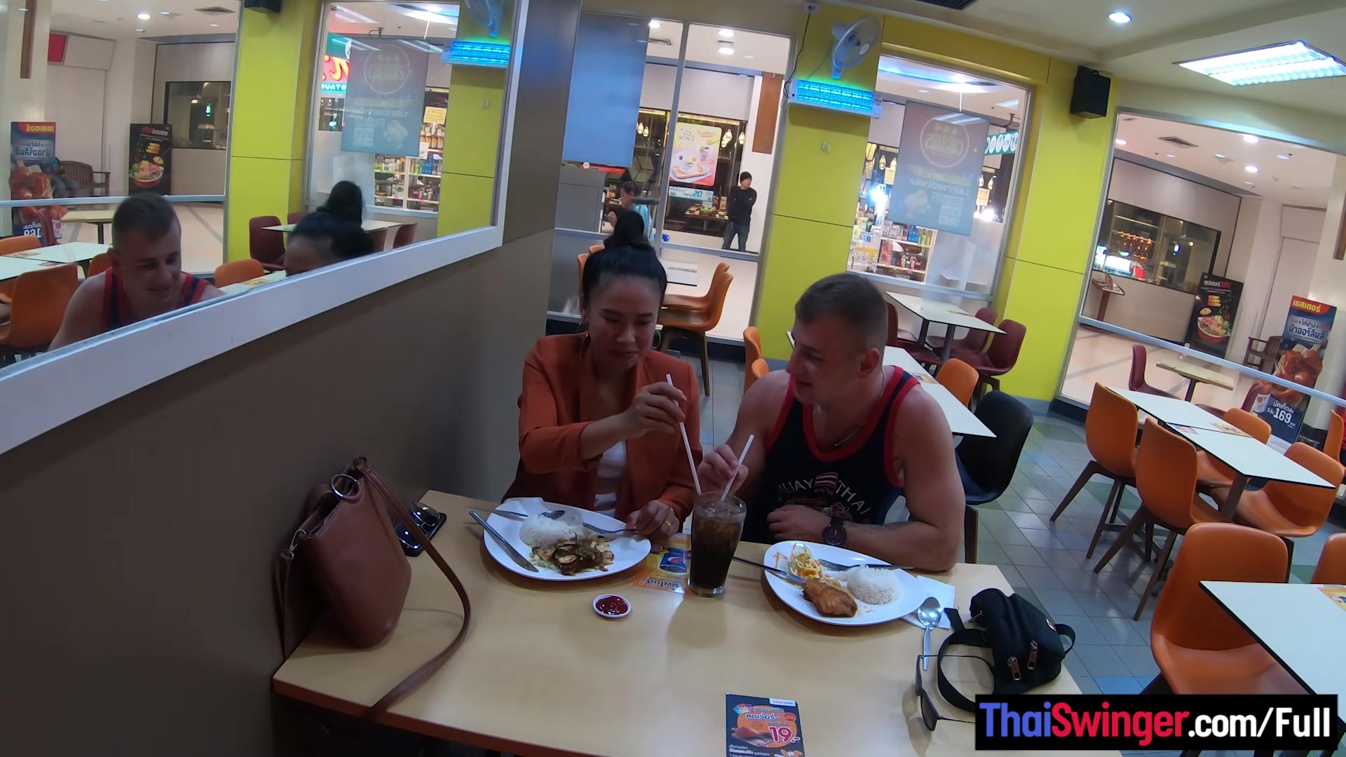 Amateur Asian European couple have sex on camera both enjoying making porn