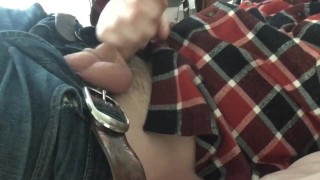 Getting my Uncut Soft Cock Hard and Jerking a bit